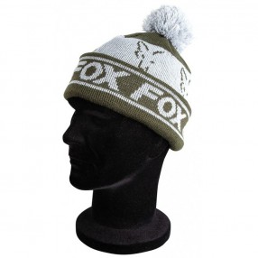Czapka Fox Green/Silver - Lined Bobble Hat. CPR990