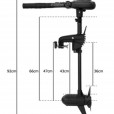 Silnik Elektryczny HasWing Protruar 1.0 Slim 12V 65lbs 600W