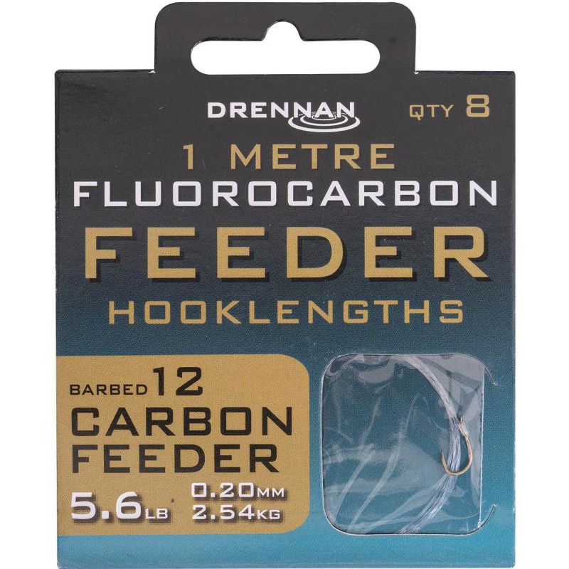 Przypony Drennan Fluorocarbon Feeder Carbon Feeder - 12