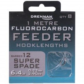 Przypony Drennan Fluorocarbon Feeder Super Spade - 12