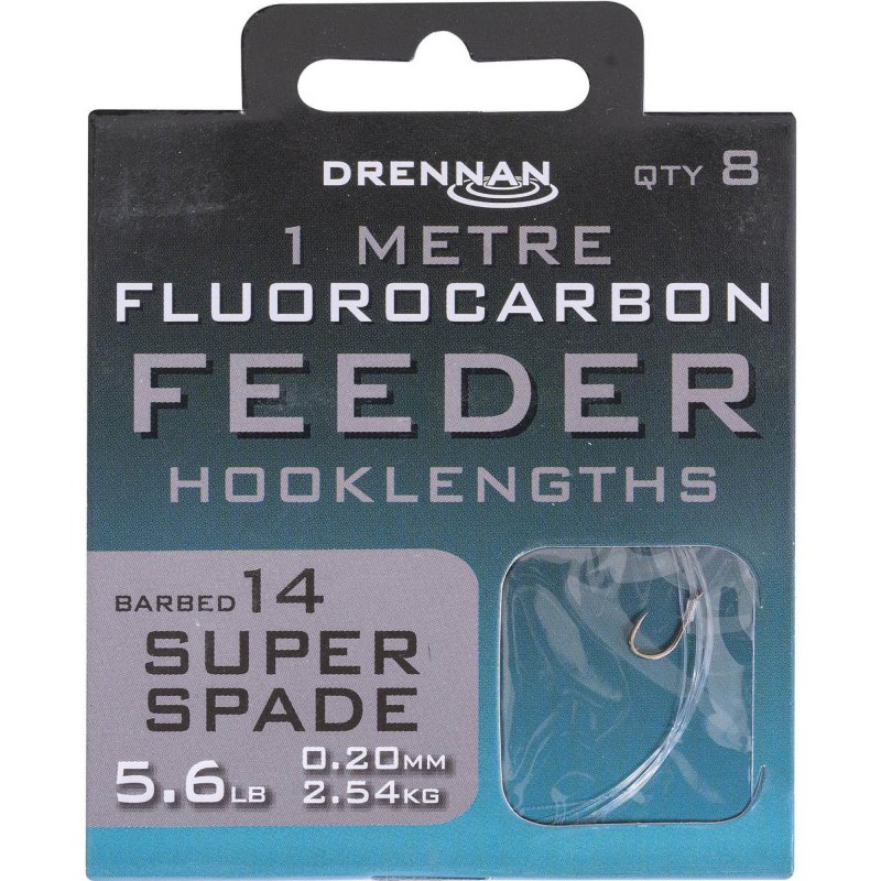 Przypony Drennan Fluorocarbon Feeder Super Spade - 14