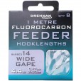 Przypony Drennan Fluorocarbon Feeder Wide Gape - 14