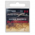 Haczyki Drennan Acolyte Bloodworm Hooks Micro Barbed - 22