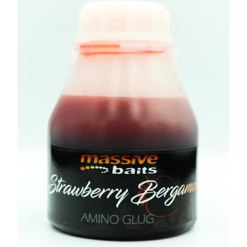 Dip Massive Baits Amino Glug Strawberry Bergamotta 250ml