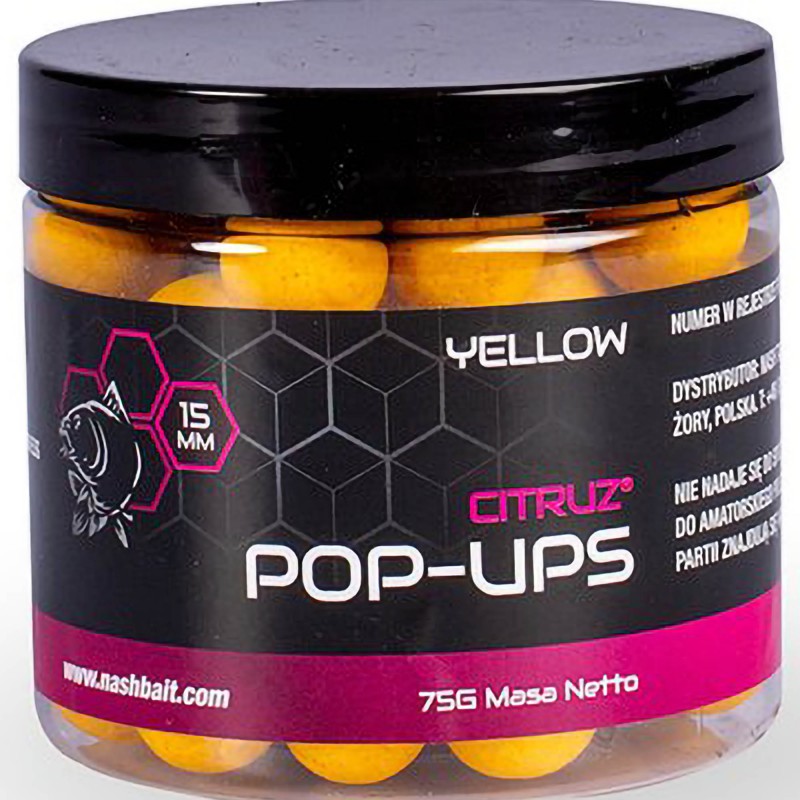 Kulki Nash Citruz Pop Ups 15mm 75g Yellow