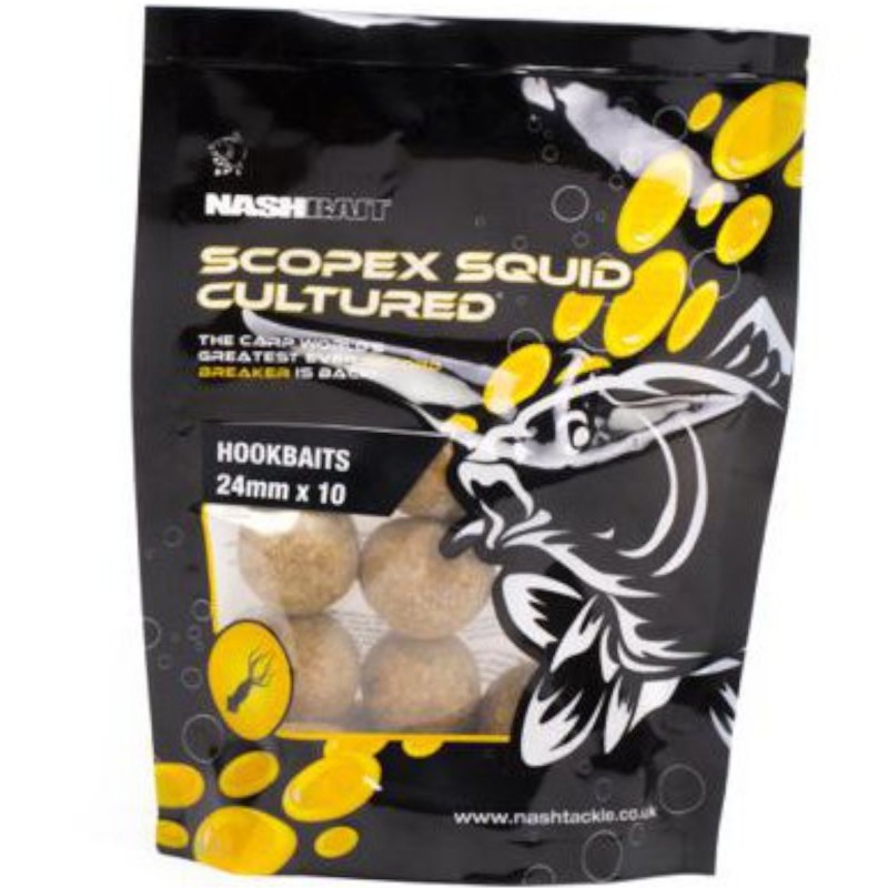 Kulki Nash Scopex Squid Cultured Hookbaits 15mm