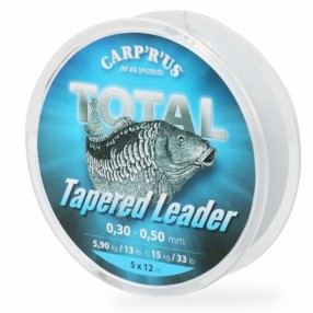 Strzałówka Carp'R'Us Total Tapered Leader 0.30mm-0.50mm 5x12m