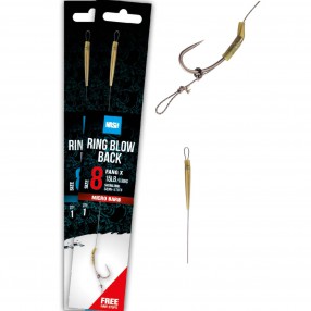 Przypon Nash Tube Blow Back Rig Barbless - 8