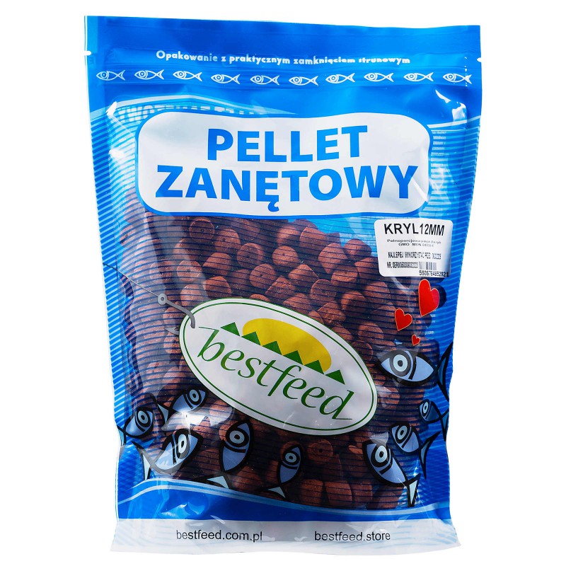 Pellet Zanętowy Bestfeed Kryl 12mm 800g