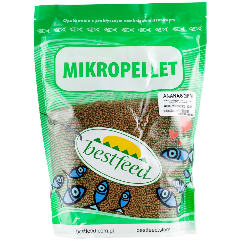 Mikropellet Bestfeed Ananas 2mm 800g