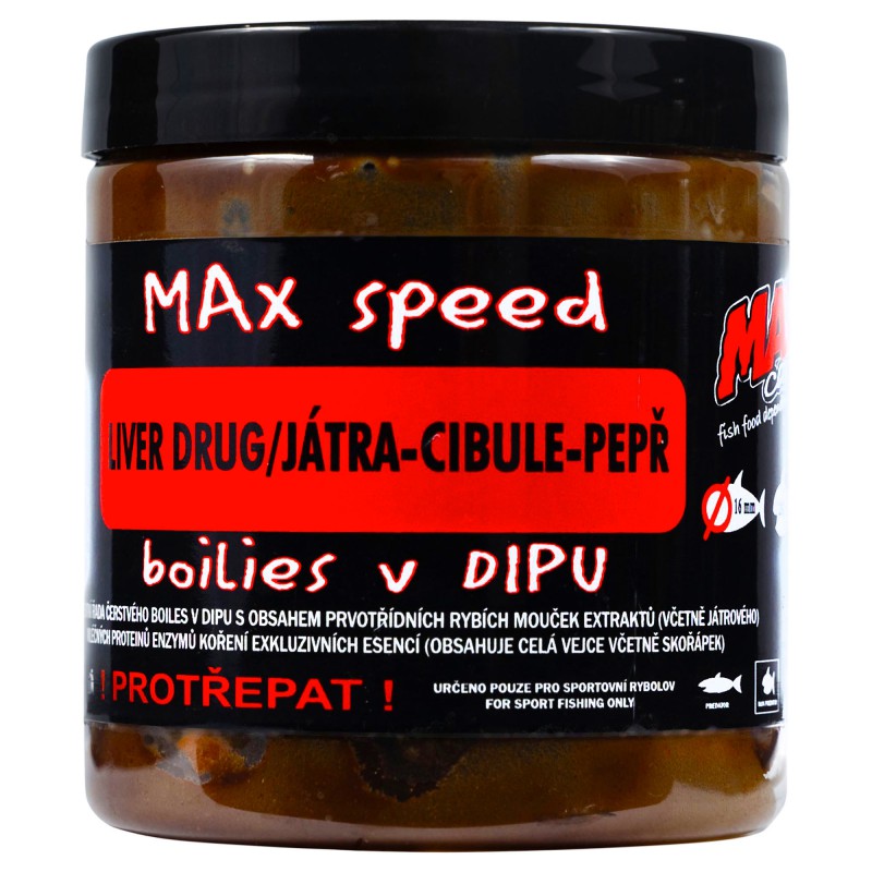 Kulki Haczykowe Max Carp W Dipie Liver Drug 16mm 250ml