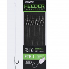 Przypony BKK Feeder Tournament FTB-1 Bayonet Rigs Barbless - 14