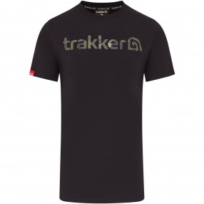 Koszulka Trakker CR Logo T-Shirt Black Camo - Medium