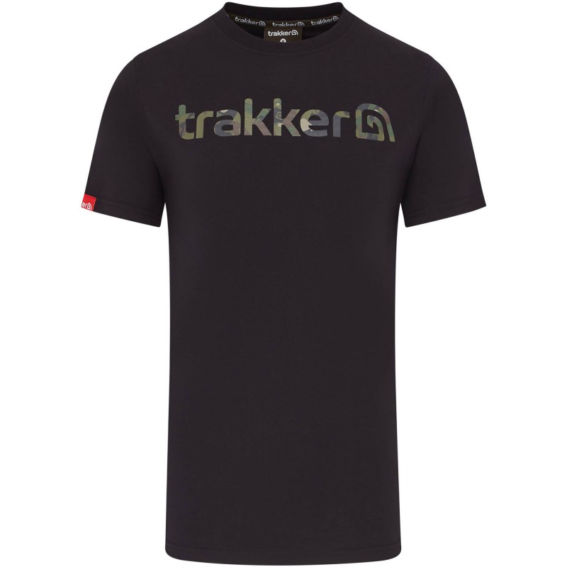 Koszulka Trakker CR Logo T-Shirt Black Camo - XXL