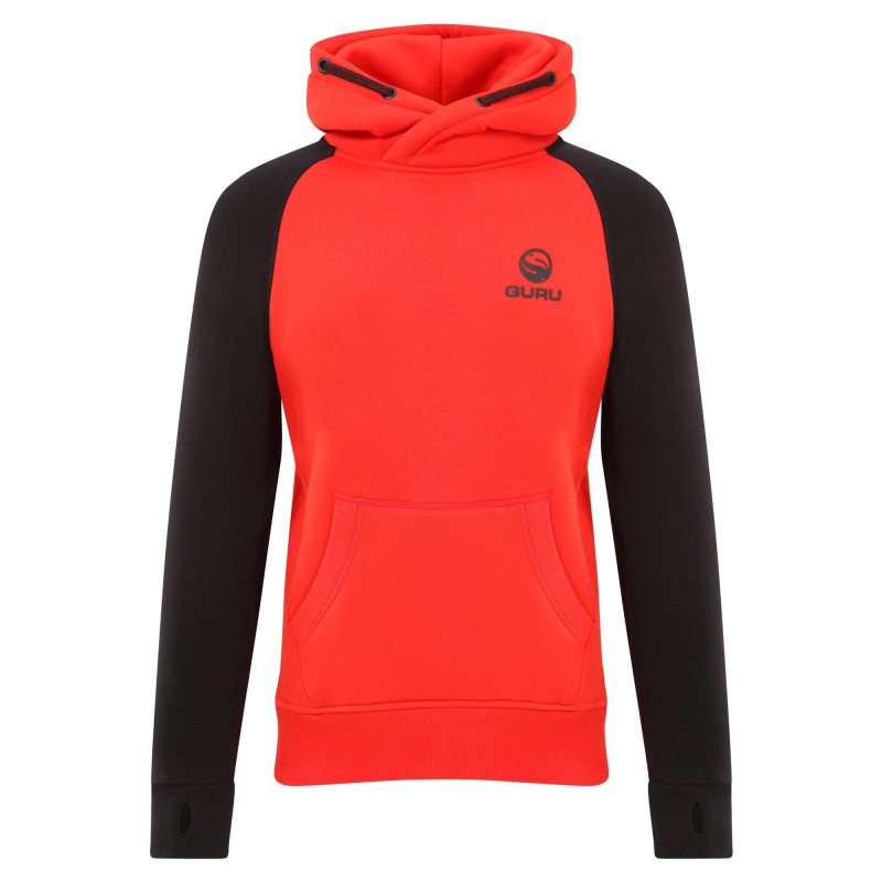 Bluza Z Kapturem Guru Hoodie Red/Black - S