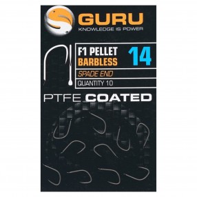 Haczyki Guru F1 Barbless Pellet - 14